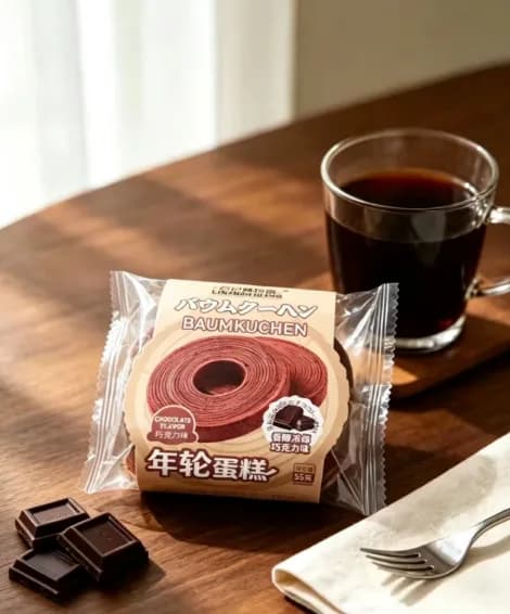 Heji Linzhenxiang Baumkuchen (Chocolate Flavor) 55g